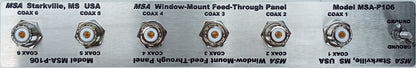 MSA-P106 Six position feed-through panel, click and choose the one you want!