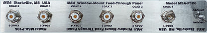 MSA-P106 Six position feed-through panel, click and choose the one you want!