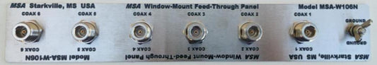 MSA-P106N Window Mount Feed Through Panel, with six N-Type Connectors